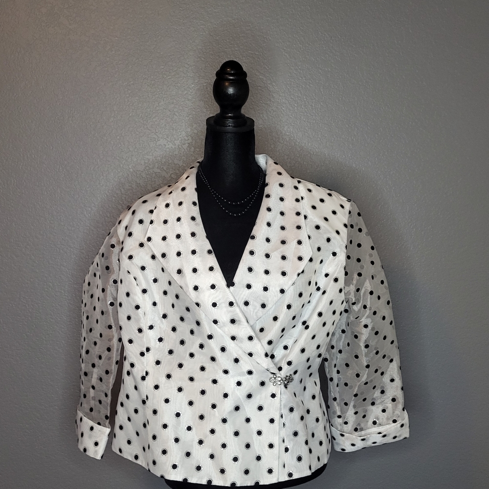 Women's Polka dot and glitter Vintage Top 16P